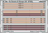 Eduard Eduard 1/35 Tie Downs & Straps US Steel (Pre-Painted)