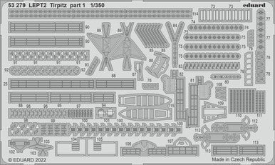 Eduard Eduard 1/350 Tirpitz Part 1 for TRP