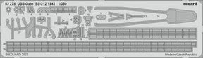 Eduard Eduard 1/350 USS Gato SS-212 1941 for Hobby Boss