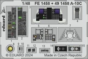 Eduard Eduard 1/48 A-10C Photo Etch for GREAT WALL HOBBY