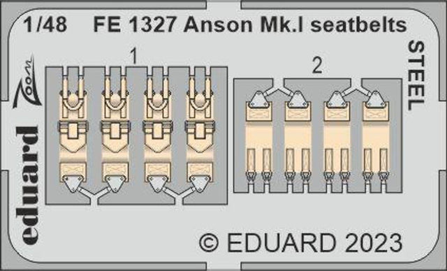 Eduard Eduard 1/48 Anson Mk.I seatbelts Steel for Airfix