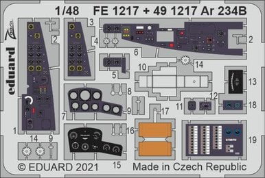 Eduard Eduard 1/48 Ar 234B for Hasegawa/Hobby 2000