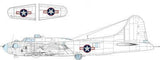 Eduard Eduard 1/48 B-17F US national insignia w/ red outline Mask for EDUARD