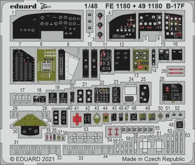 Eduard Eduard 1/48 B17F Cockpit for HKM (Pre-Painted)