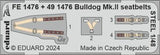 Eduard Eduard 1/48 Bulldog Mk.II seatbelts STEEL Zoom set for AIRFIX for AIRFIX