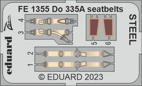 Eduard Eduard 1/48 Do 335A seatbelts Steel for Tamiya
