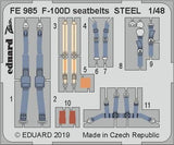 Eduard Eduard 1/48 F-100D seatbelts STEEL Photo Etch for Trumpeter