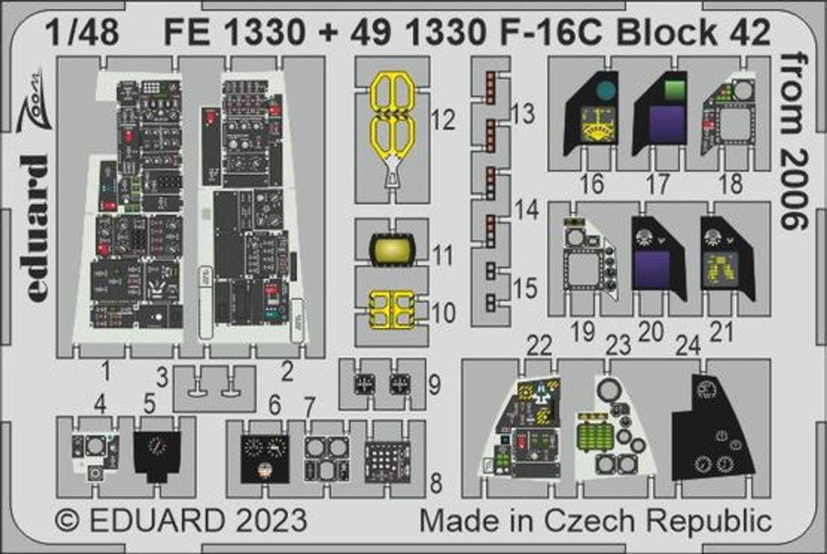 Eduard Eduard 1/48 F-16C Block 42 from 2006 - Kinetic