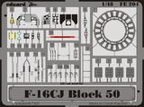 Eduard Eduard 1/48 F-16CJ Fighting Falcon Block 50 Photo Etch for Hasegawa
