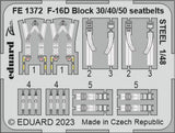 Eduard Eduard 1/48 F-16D Block 30/40/50 seatbelts Steel for Kinetic