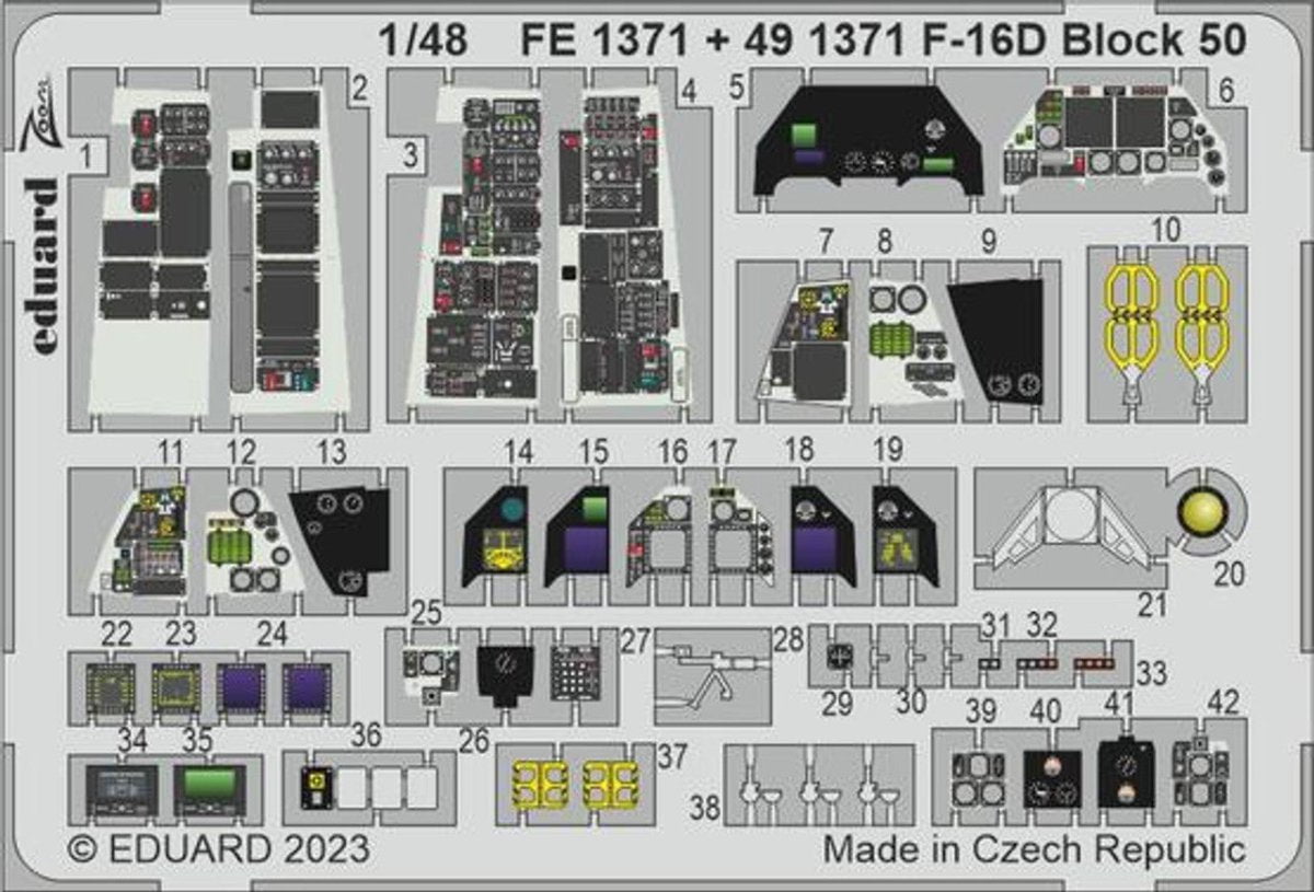 Eduard Eduard 1/48 F-16D Block 50 for Kinetic