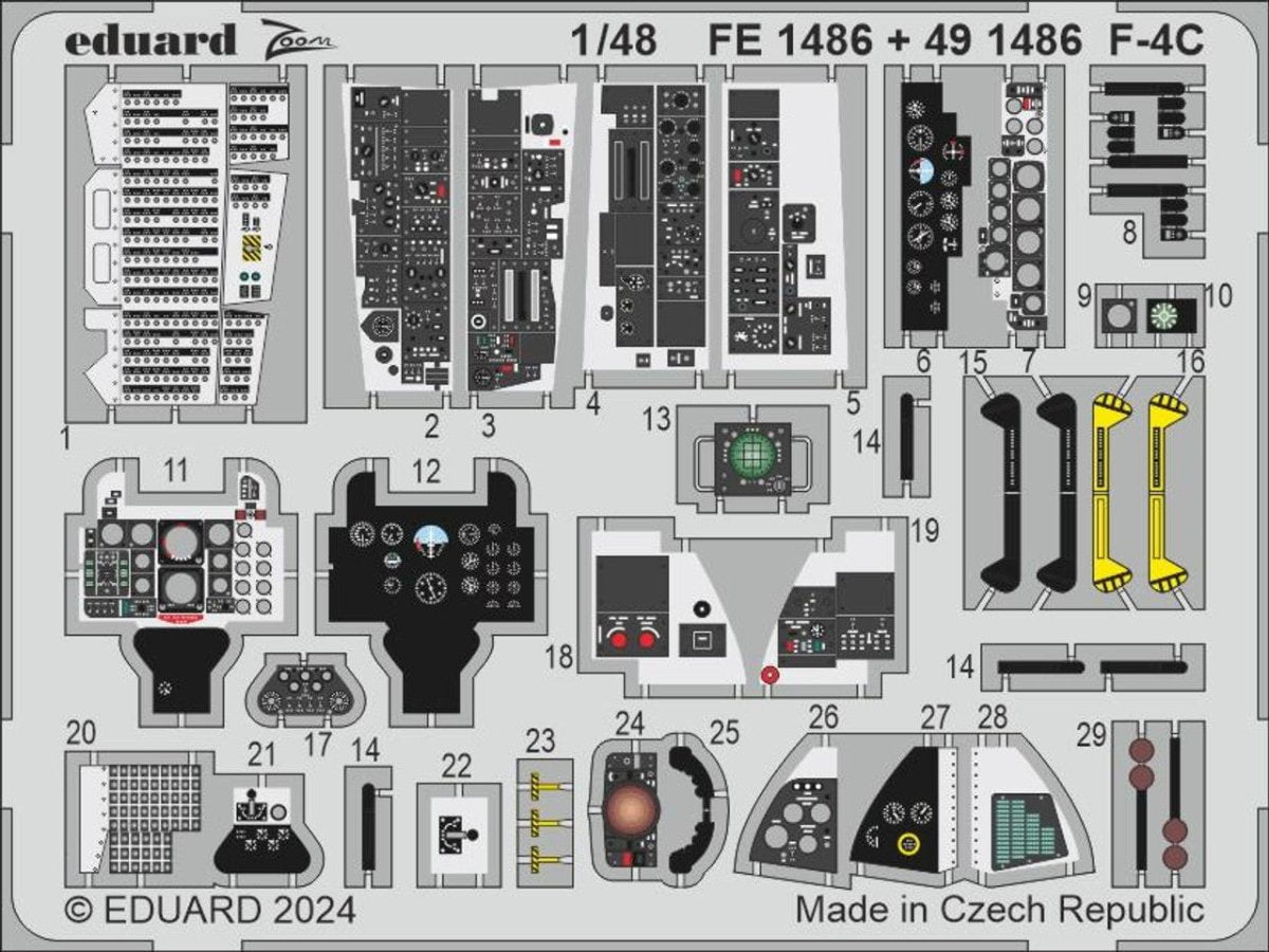 Eduard Eduard 1/48 F-4C Zoom set for HOBBY 2000 / ACADEMY
