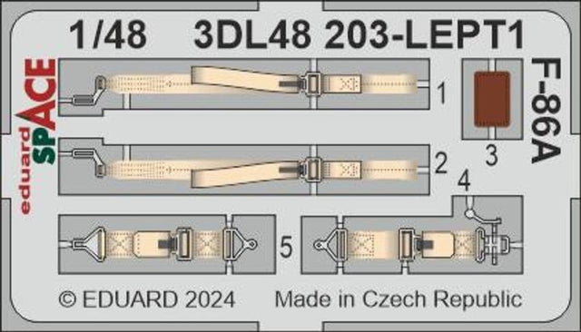 Eduard Eduard 1/48 F-86A SPACE SPACE for CLEAR PROP