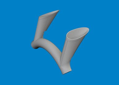 Eduard Eduard 1/48 F4F-4 exhausts PRINT Brassin for ACADEMY kit
