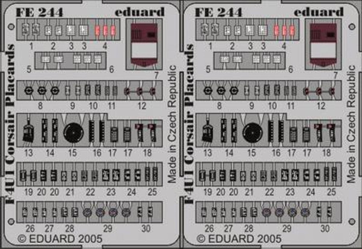 Eduard Eduard 1/48 F4U-1 placards