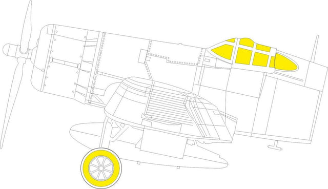Eduard Eduard 1/48 F4U-2 TFace MASK for HOBBY BOSS