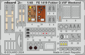 Eduard Eduard 1/48 Fokker D.VIIF Weekend Zoom set