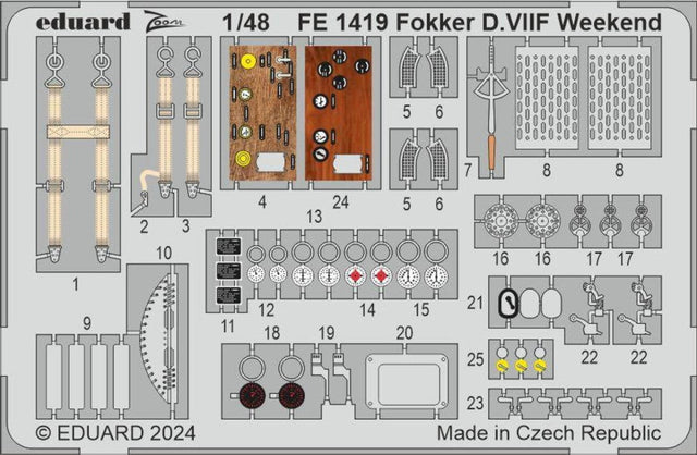 Eduard Eduard 1/48 Fokker D.VIIF Weekend Zoom set