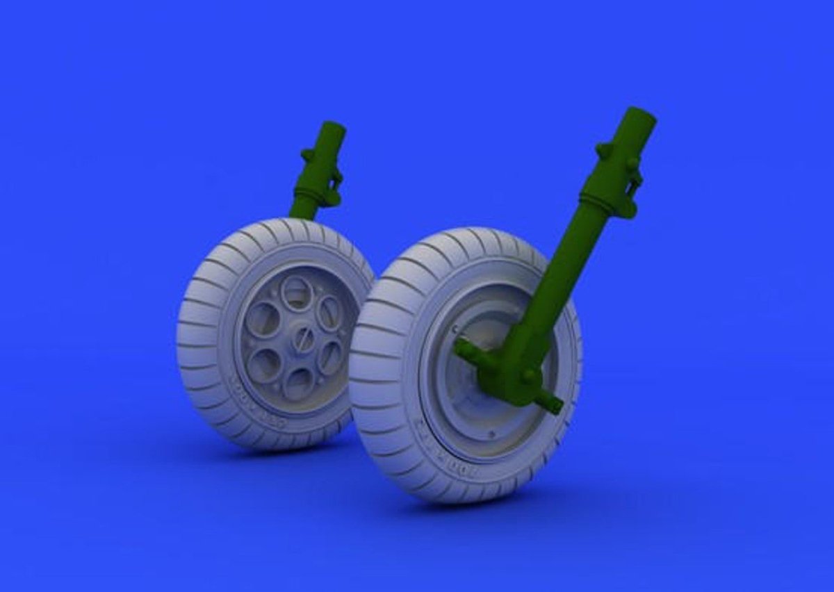 Eduard Eduard 1/48 Fw190 Main Undercarriage Wheels Early for EDU (Resin)