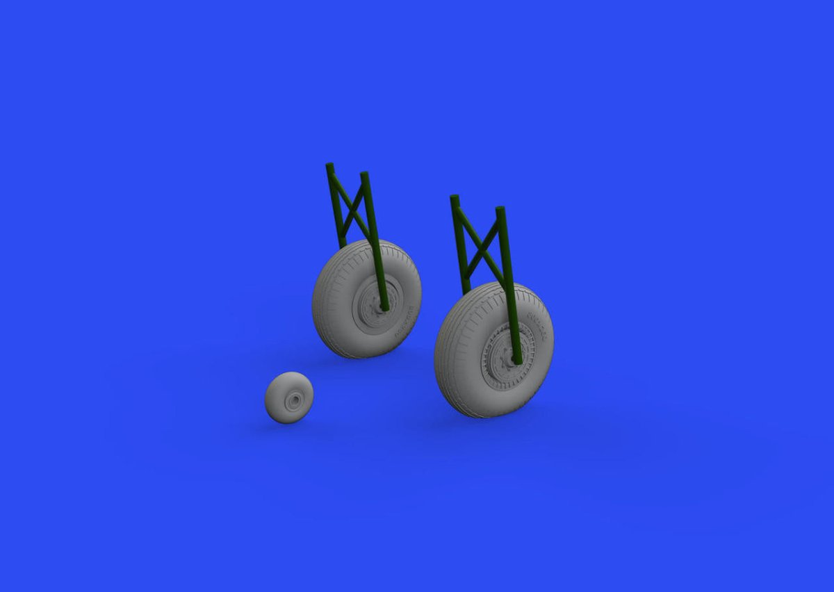 Eduard Eduard 1/48 IL2 Wheels for ZVE (Mask & Resin)