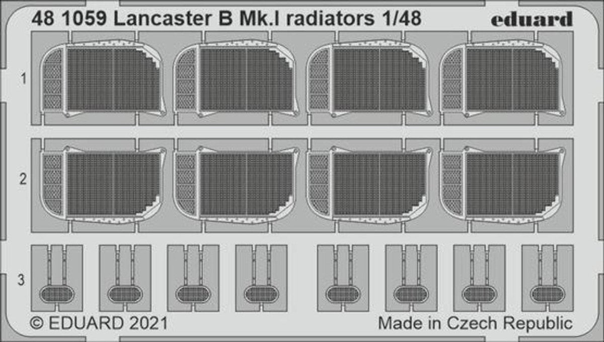 Eduard Eduard 1/48 Lancaster B Mk I Radiators for HKM