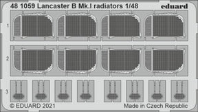 Eduard Eduard 1/48 Lancaster B Mk I Radiators for HKM
