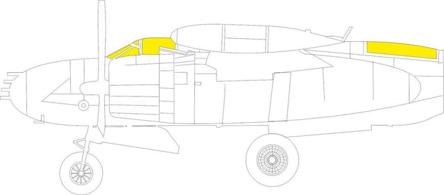 Eduard Eduard 1/48 Mask B26K Invader TFace for ICM