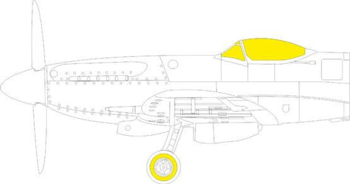 Eduard Eduard 1/48 Mask Spitfire F Mk.XVIII for Airfix