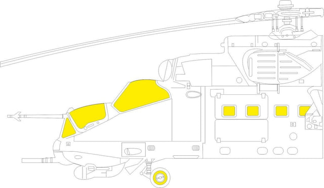 Eduard Eduard 1/48 Mi-24P Mask for TRUMPETER