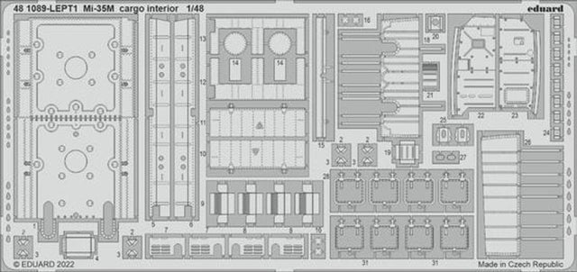 Eduard Eduard 1/48 Mi-35M cargo interior for Zvezda
