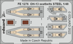 Eduard Eduard 1/48 OH-13 seatbelts Steel for Italeri