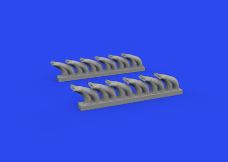 Eduard Eduard 1/48 P-39 exhaust stacks fishtail PRINT Brassin