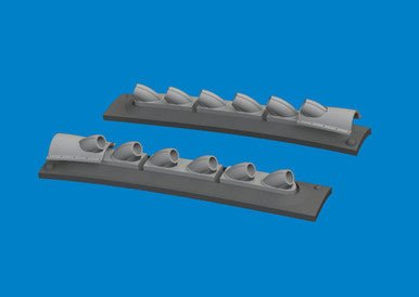 Eduard Eduard 1/48 P-40 cold weather exhaust stacks rounded PRINT Brassin