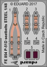 Eduard Eduard 1/48 P-51D seatbelts Steel for Airfix