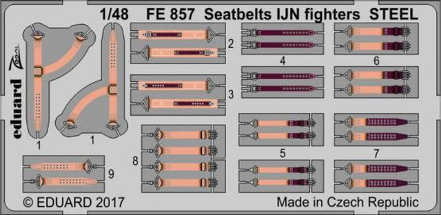 Eduard Eduard 1/48 Seatbelts IJN fighters Steel