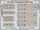 Eduard Eduard 1/48 Seatbelts RAF late Steel