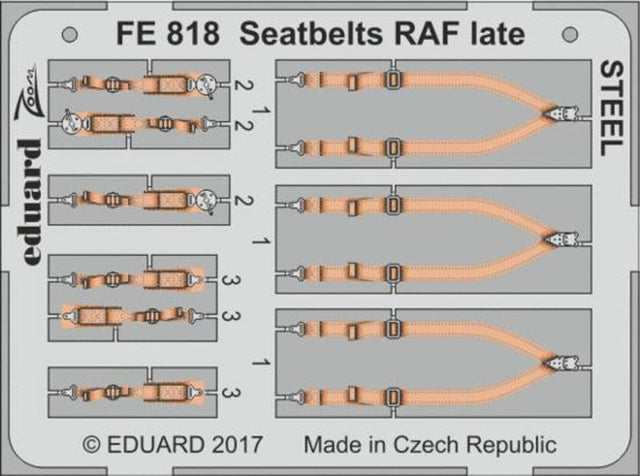 Eduard Eduard 1/48 Seatbelts RAF late Steel