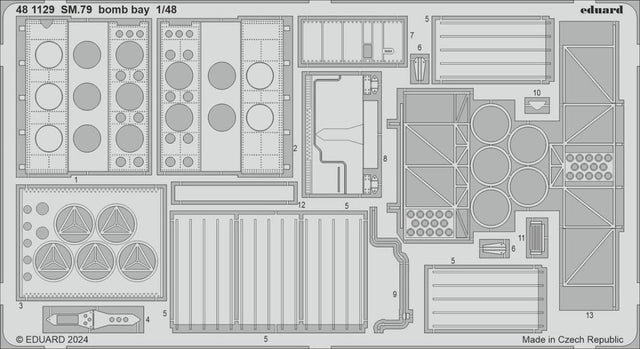 Eduard Eduard 1/48 SM.79 bomb bay Photo etched set