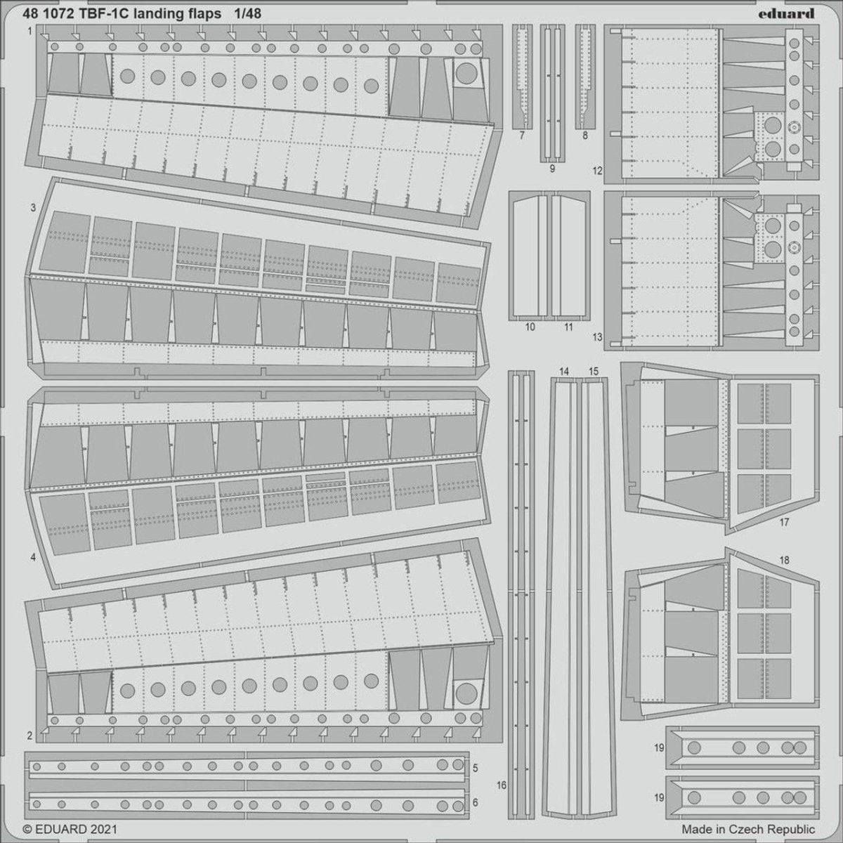 Eduard Eduard 1/48 TBF1C Landing Flaps for Academy