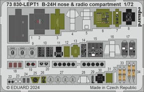 Eduard Eduard 1/72 B-24H nose & radio compartment Photo Etch for AIRFIX