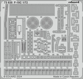 Eduard Eduard 1/72 F-15C Photo Etch set for FINE MOLDS