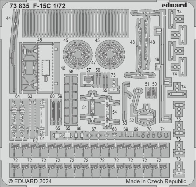 Eduard Eduard 1/72 F-15C Photo Etch set for FINE MOLDS