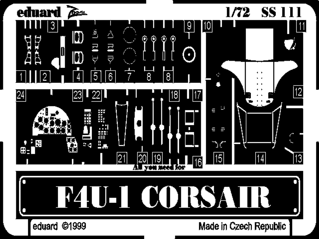 Eduard Eduard 1/72 F4U-1 Corsair Photo Etch