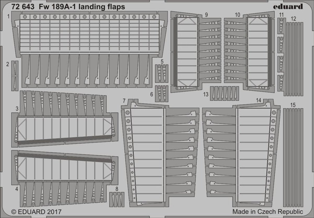 Eduard Eduard 1/72 Fw189A1 Landing Flaps for ICM
