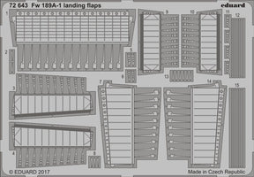 Eduard Eduard 1/72 Fw189A1 Landing Flaps for ICM