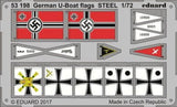Eduard Eduard 1/72 German U-Boat Flags Steel (Pre-Painted)