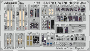 Eduard Eduard 1/72 He219 Uhu for DML (Pre-Painted)