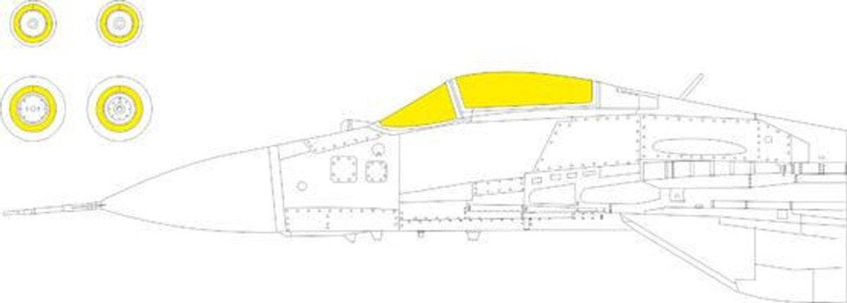 Eduard Eduard 1/72 Mask MiG-29 9-12 for Great Wall Hobby