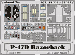 Eduard Eduard 1/72 P-47D Razorback for Tamiya (Pre-Painted)