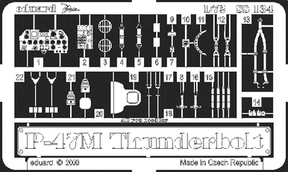 Eduard Eduard 1/72 P-47M Thunderbolt Photo Etch